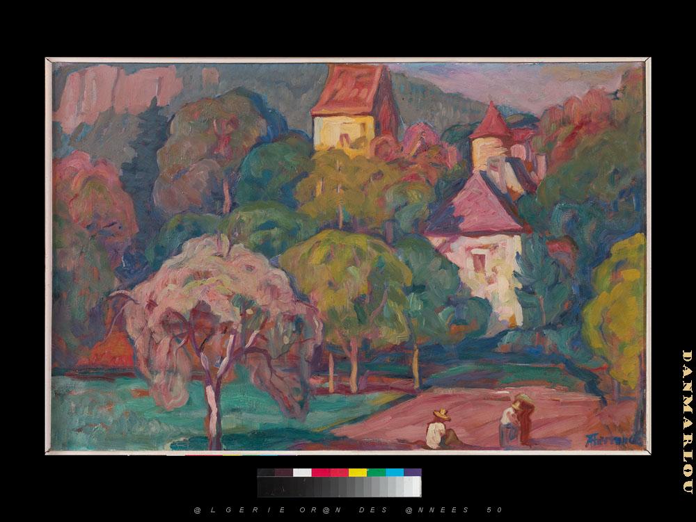 AUGUSTIN FERRANDO 1880-1957 Ferrando-005 Aux environs d'Annecy.jpg -  